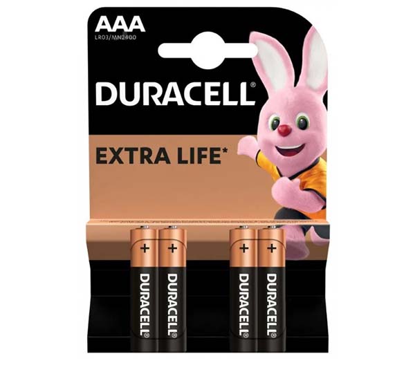 Батарейки Duracell MN2400 AAA (LR03, 286) 4 шт. (81550795) 