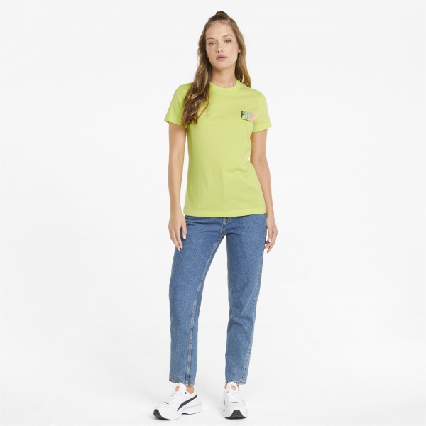 Футболка Puma SWxP Graphic Tee 53355929 р.XS салатовий