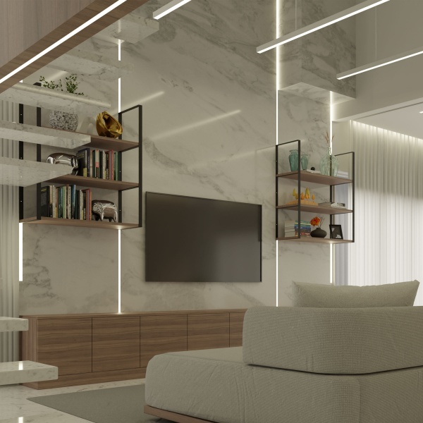 Кронштейн для полиць Valore Потрійний прямокутник Loft SB-TR-28