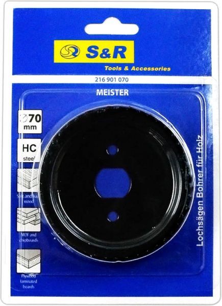Пила кільцева універсальна S&R по дереву 70 мм Meister