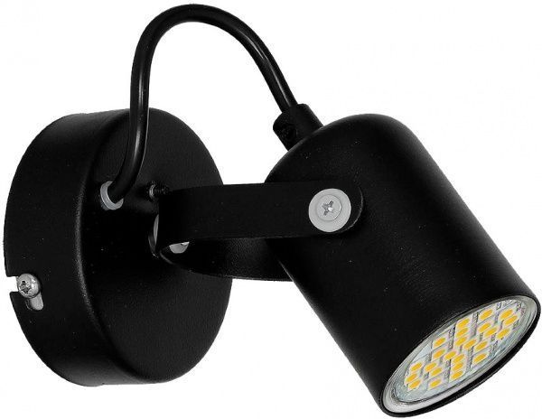 Спот LUMINEX Mark 1x40 Вт GU10 черный 7016 