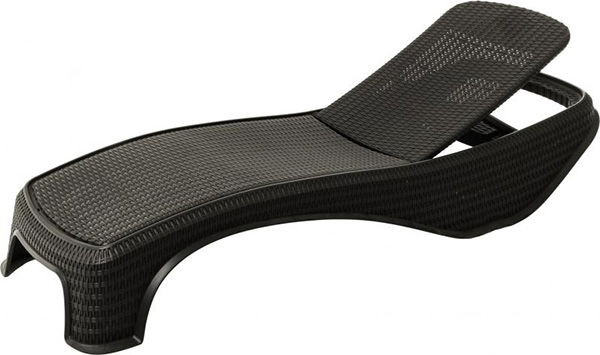 Шезлонг раскладной Keter Atlantic коричневый 74x197 см 