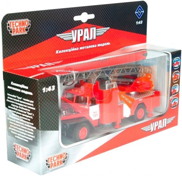 Машинка Технопарк 1:43 Автомодель - Урал Пожежна