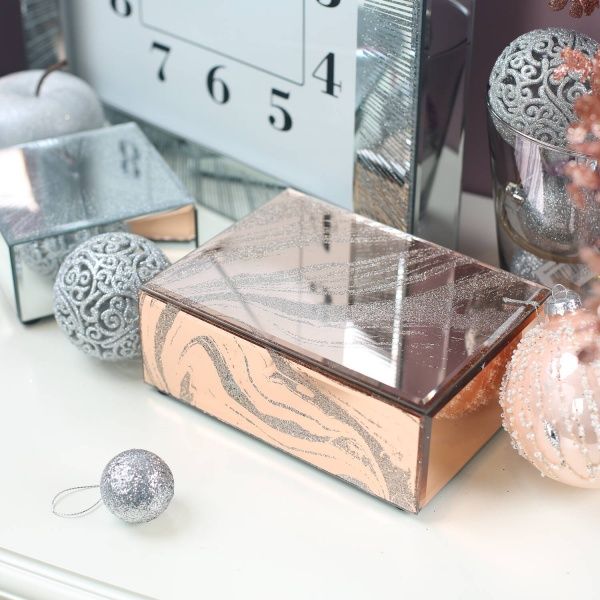 Сундучок Звездная пыль 13x6x13 см бронзовый