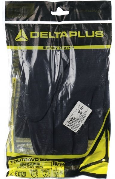 Рукавички Delta Plus VE509NO з бавовняною підкладкою з покриттям неопрен XL (10) VE509NO10