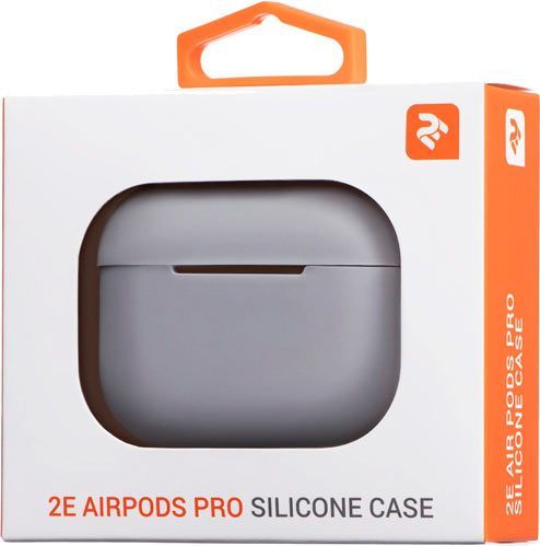 Чохол для навушників 2E для Apple AirPods Pro Pure Color Silicone (2.5mm) grey (2E-PODSPR-IBPCS-2.5-GR) 