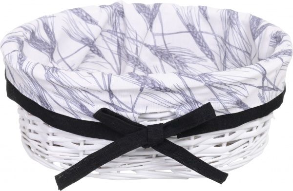 Кошик плетений Tony Bridge Basket з текстилем 28х20х12 см HQN20-2CD-5 