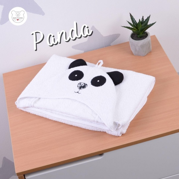Пелюшка після купання Baby Veres Panda 80x120 см білий 190.04 