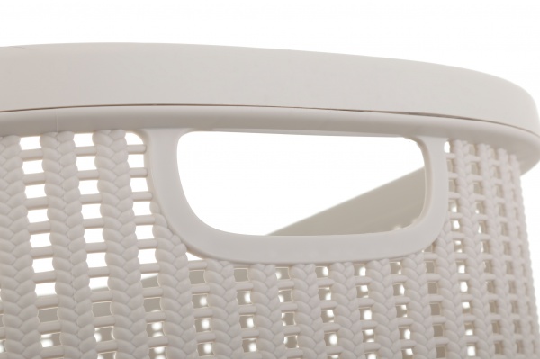 Кошик для білизни Gonpa Knitty 32 л 372х520х230 мм кремовий 