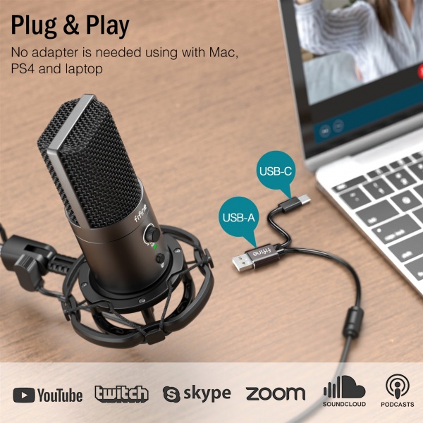 Мікрофон FIFINE T683 Black