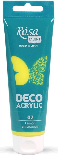 Акрил для декора Лимонный 75 мл Rosa Talent