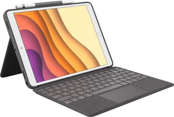 Чехол-клавиатура Logitech Combo Touch for iPad (7th, 8th, and 9th generation) graphite (L920-009629) 