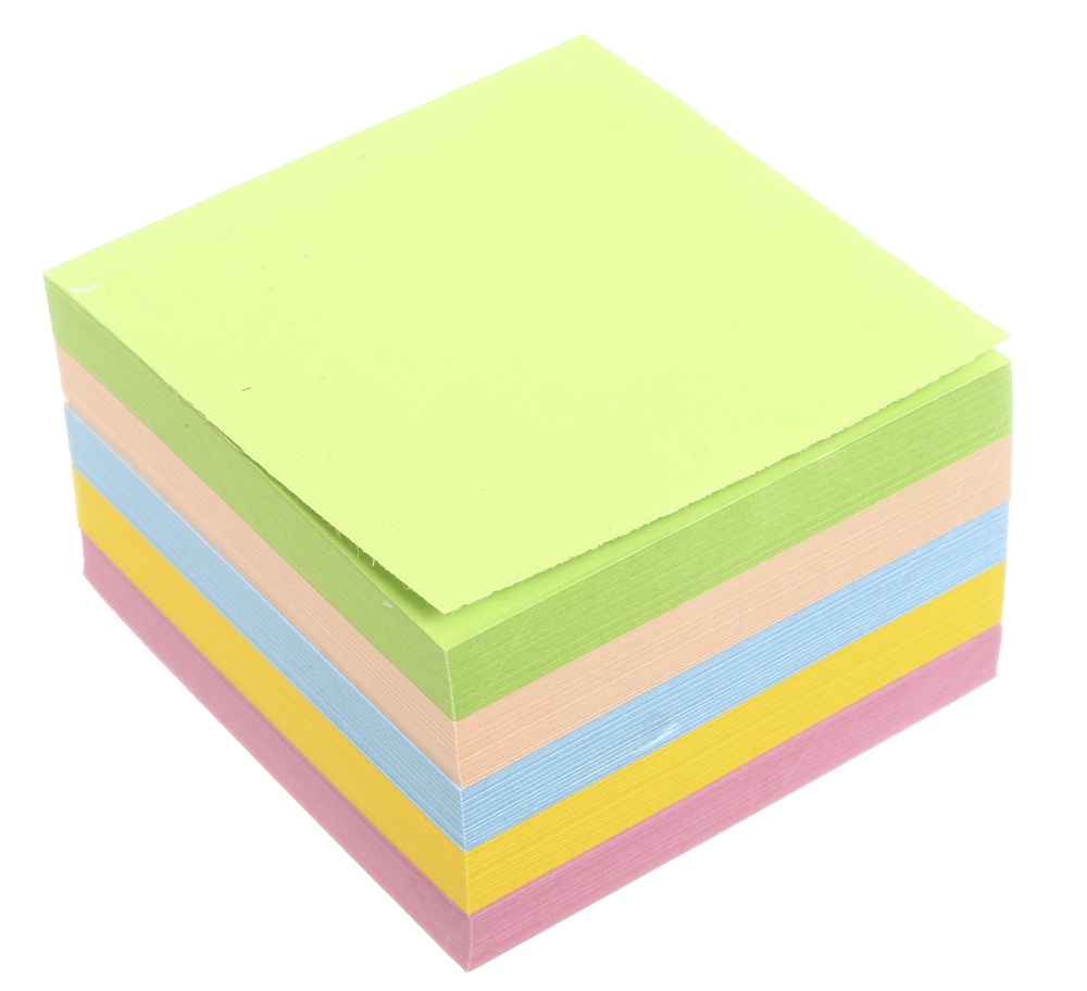 Бумага для заметок 85x85x50 мм склеенный микс цветов Nota Bene