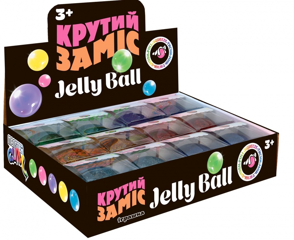 Игрушка-антистресс Monster Gum Крутый замес Jelly Ball 6 см T24588