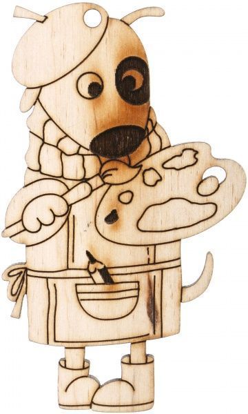 Заготовка для декорирования Собачка художник 4NY_111 