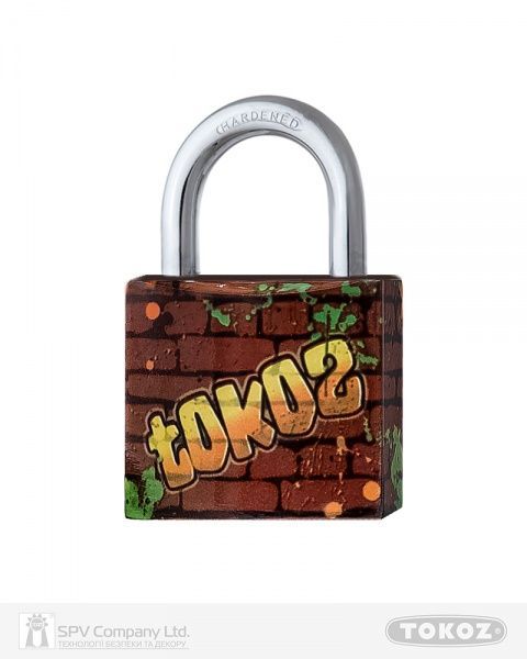 Замок навісний TOKOZ Graffiti 40 Tk1 M відкритий (амбарний)