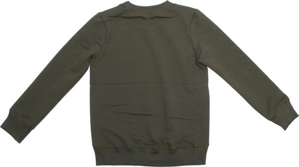 Свитшот Маленькие люди для девочки 13 р.134 оливковый 