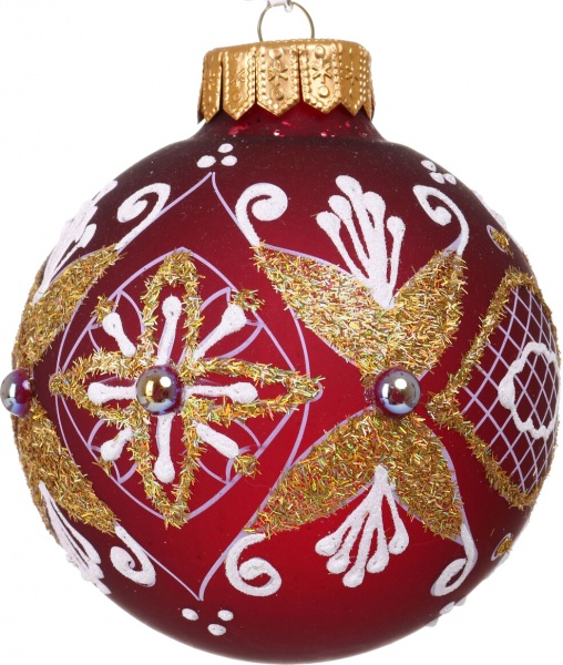Куля новорічна Декор-престиж d 100 мм в асортименті
