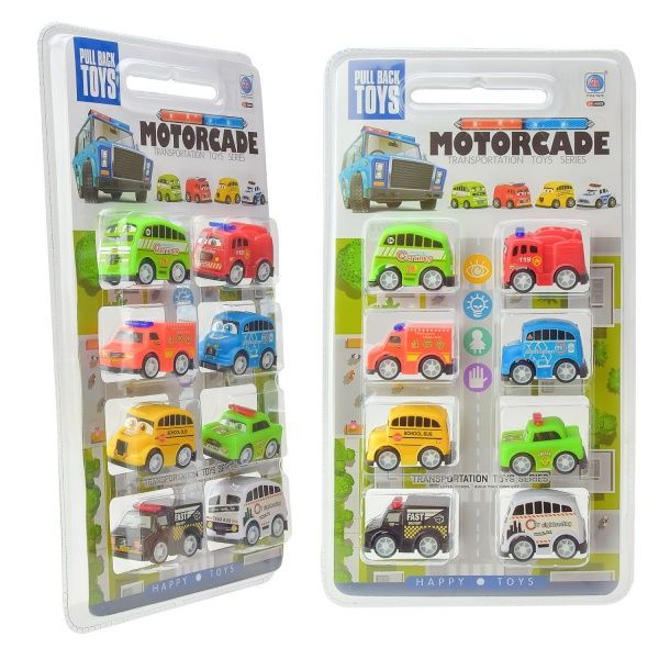 Игровой набор транспорта 8 шт. на планшете 278-38