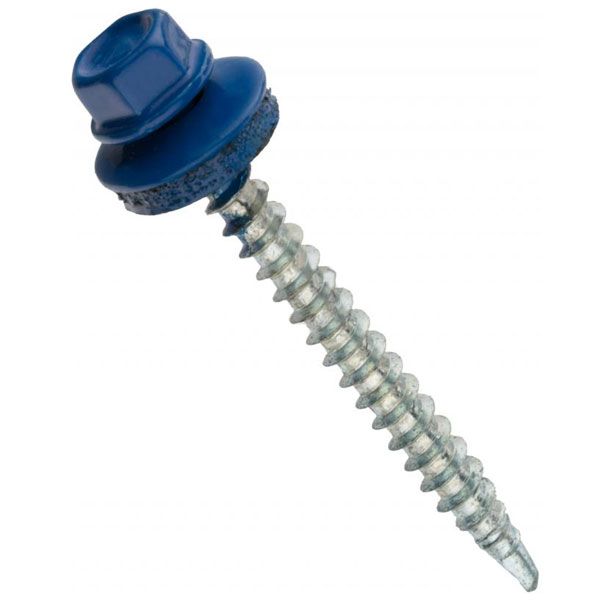 Саморез со сверлом по дереву 4,8x55 мм вес синий RAL 5005 EXPERT FIX
