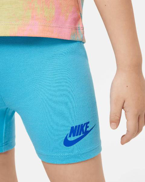 Комплект дитячого одягу Nike BOXY TEE & BIKE SHORT SET 36K457-F85 різнокольоровий