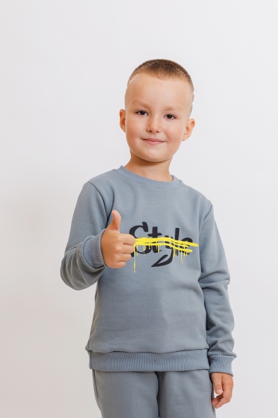 Свитшот для мальчика KOSTA р.98 серый 2575-4 