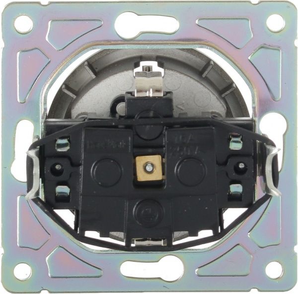 Механізм розетки із заземленням HausMark Bela без кришки чорний SNG-SCP.RD20MG1WG-BK