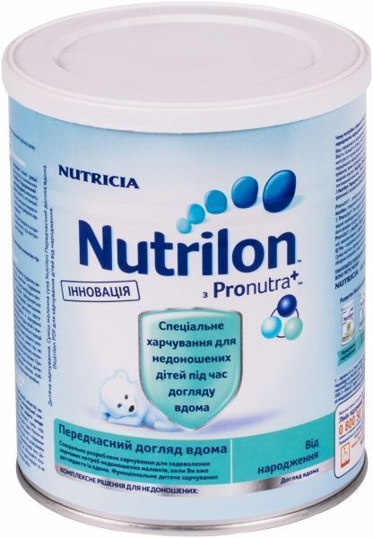 Сухая молочная смесь Nutrilon Преждевременный уход дома 400 г 8718117603411