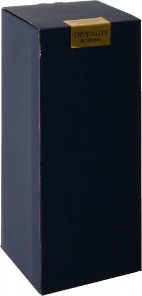 Ваза стеклянная прозрачная на ножке Wave 41.5 см Bohemia