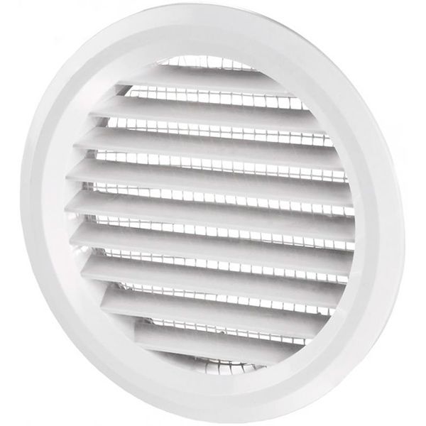 Решетка Вентс МВ 80бВ пластик белый 