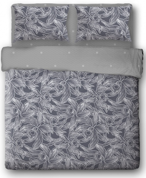 Комплект постільної білизни Madonna lily сімейний сірий Ibodo 