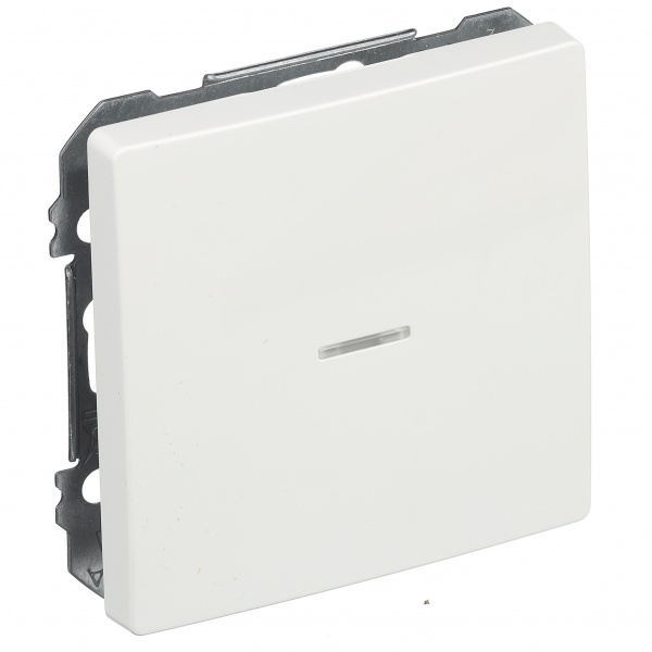 Вимикач одноклавішний Siemens Style з підсвіткою білий полярний 5TG72705WH01