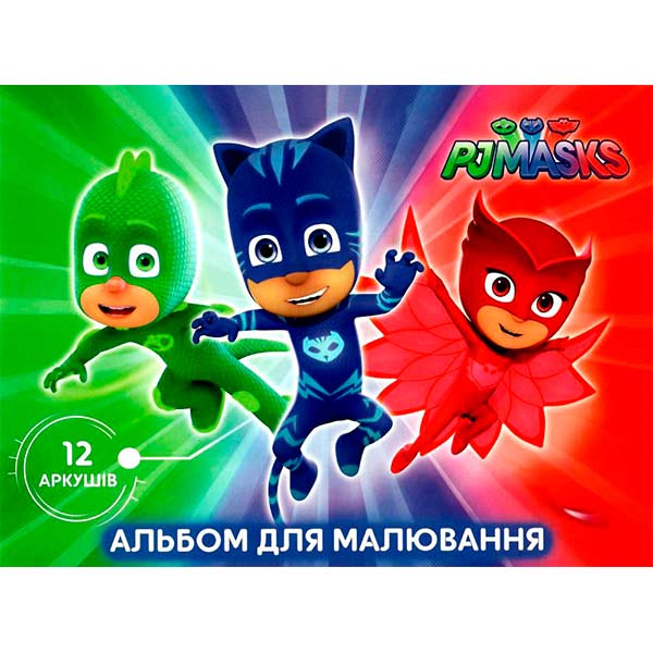 Альбом для рисования PJ Masks 12 листов 120453 Перо