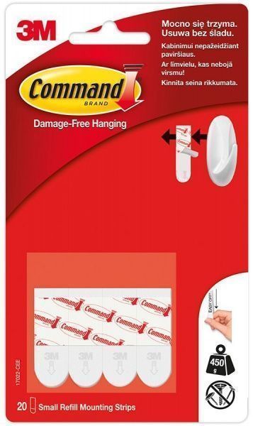 Полоски для крючков Command малые 20 шт. 17022-CEE