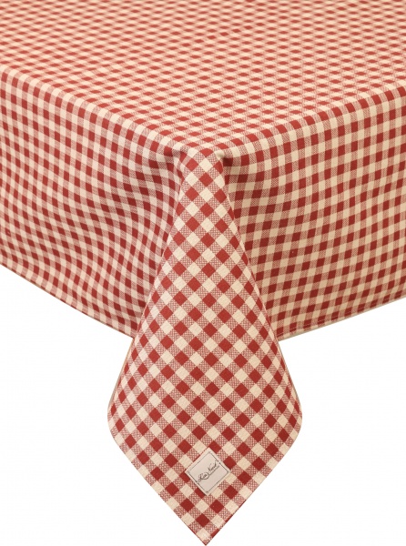 Скатерть Lucy Бордо клетка 133x110 см красный La Nuit 