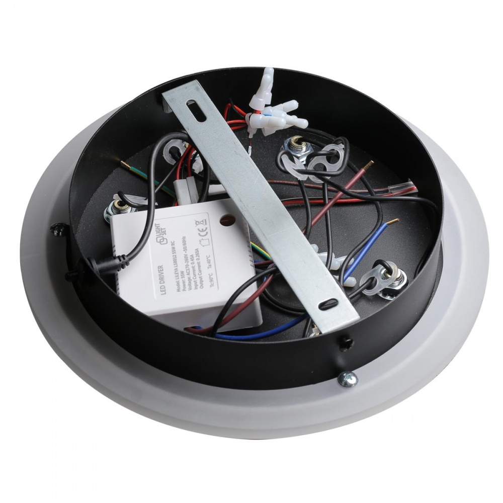 Люстра подвесная LIGHT SET LED LILEYA LS 8012 RC 2800-6000K 55 Вт черный