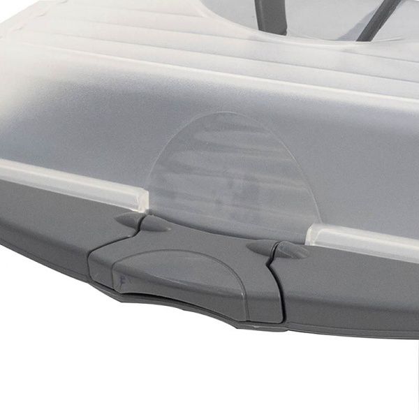 Тортниця з ручкою Deli прямокутна сіра 45х30х9 см 12172 Kela