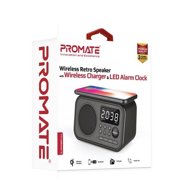 Акустика Promate TimeBase-3 5W IP20 1.1 black 