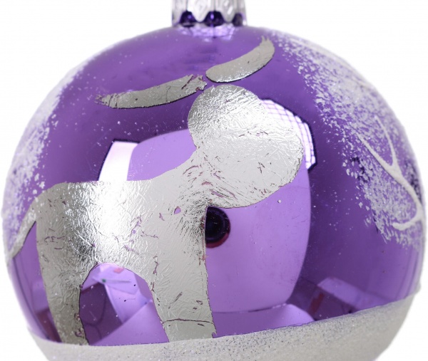 Шар новогодний мульти d 80 мм в ассортименте