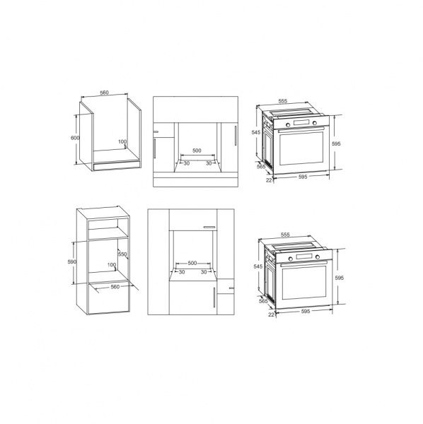 Духовой шкаф Pyramida PO 62 ME XGBL