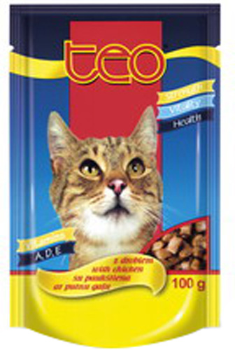 Консерва для кошек ТЕО с курицей 100 г