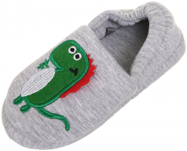 Капці дитячі Динозавр р.34/35 сірий KD-4 
