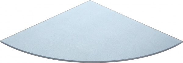 Полка стеклянная 350x350 мм синий металлик 