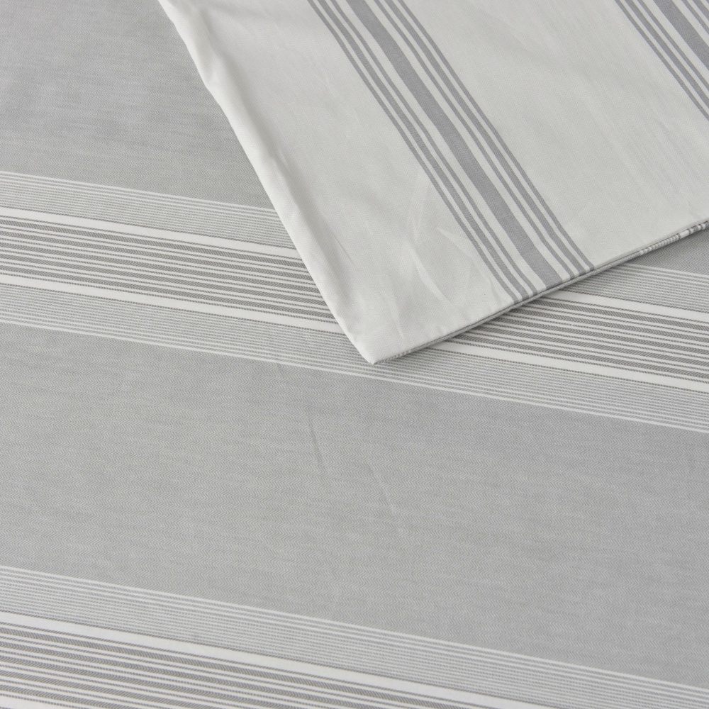 Комплект постільної білизни Conty 2 світло-сірий із білим La Nuit