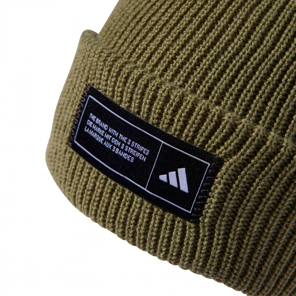 Шапка Adidas ESS BEANIE CUFF IY5257 р.L хаки