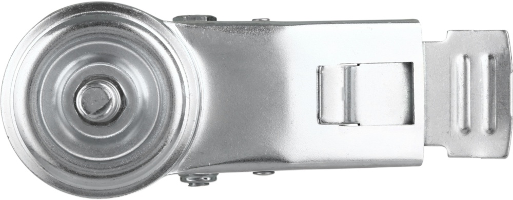 Колесо d160 мм резиновое поворотное с тормозом і резьбовым штырем M16