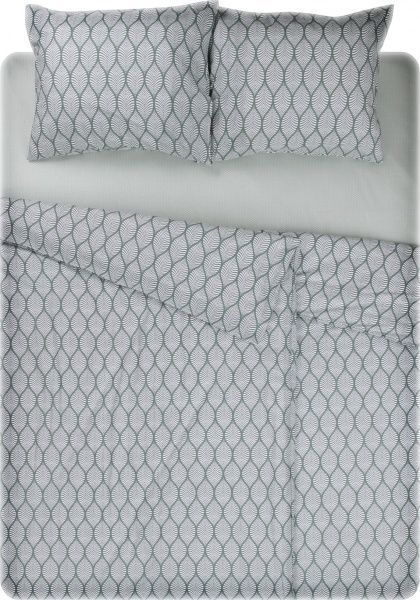 Комплект постельного белья Абруццо семейный серый UP! (Underprice) 