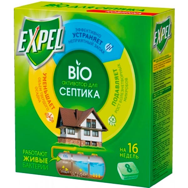 Біоактиватор Expel для септиків 8 таблеток