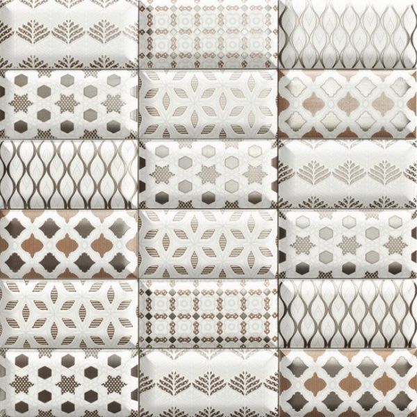 Плитка Mainzu Бампі Люксор Метал 10x20 