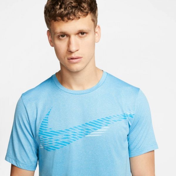 Футболка Nike M NK TOP SS HPR DRY GX CJ4615-446 M блакитний